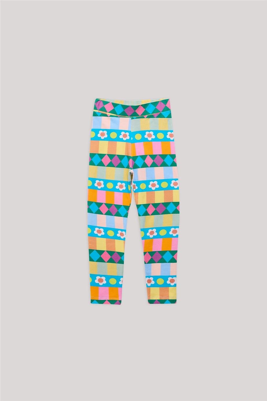 Tyess Kız Çocuk Desenli Tayt