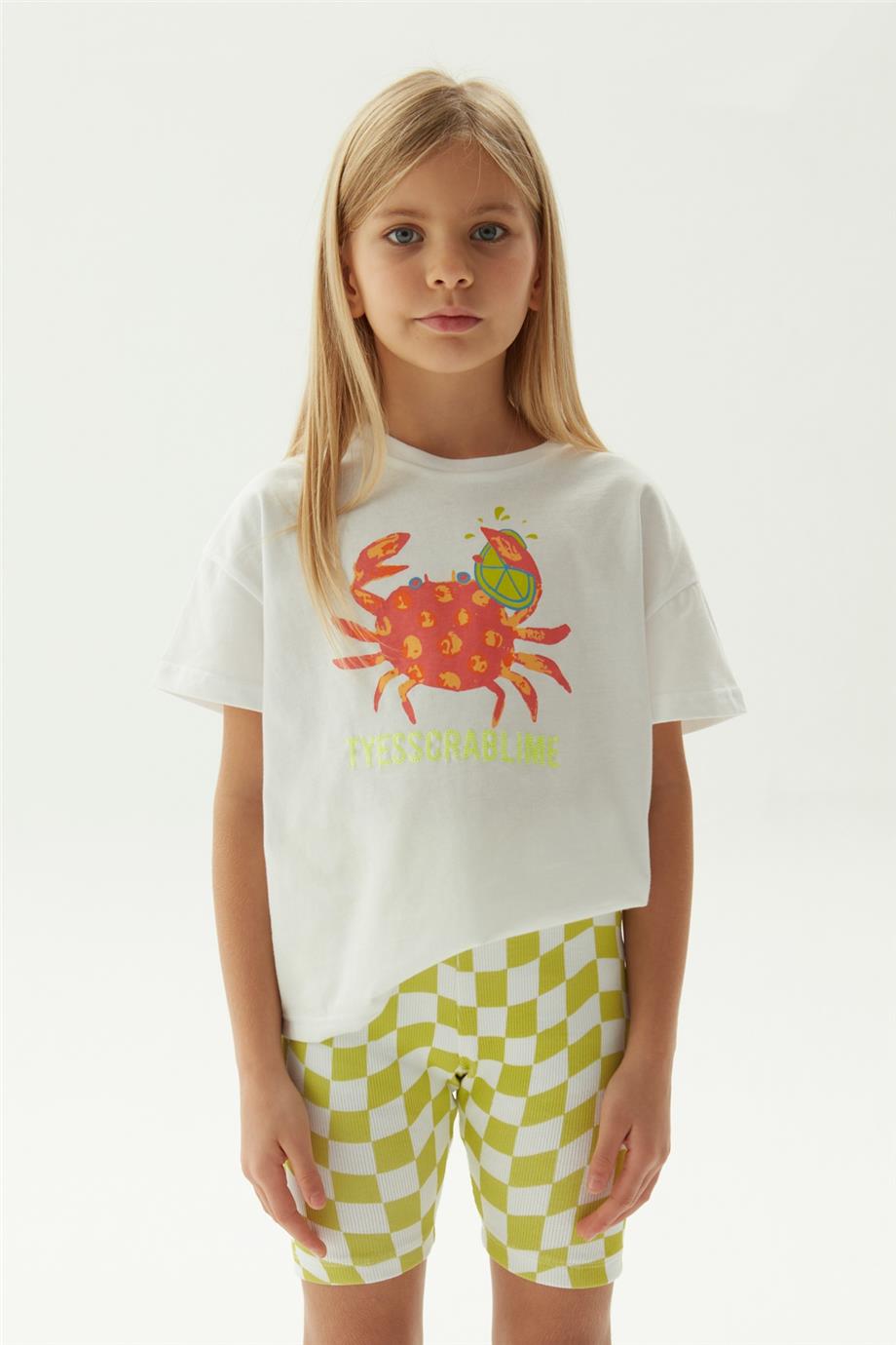 Tyess Kız Çocuk Desenli Tayt