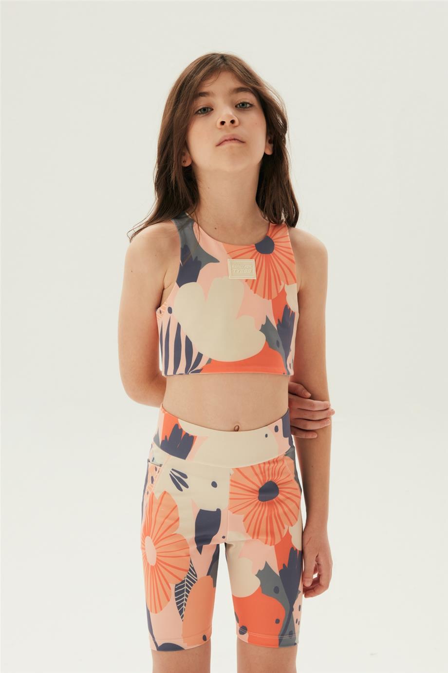 Tyess Kız Çocuk Desenli Tayt