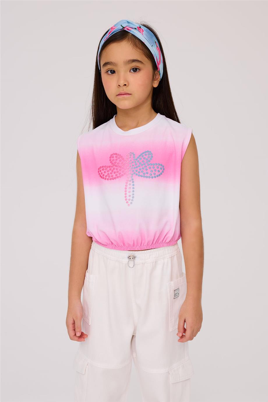 Tyess Kız Çocuk Desenli TshirtTyess Kız Çocuk Desenli Tshirt