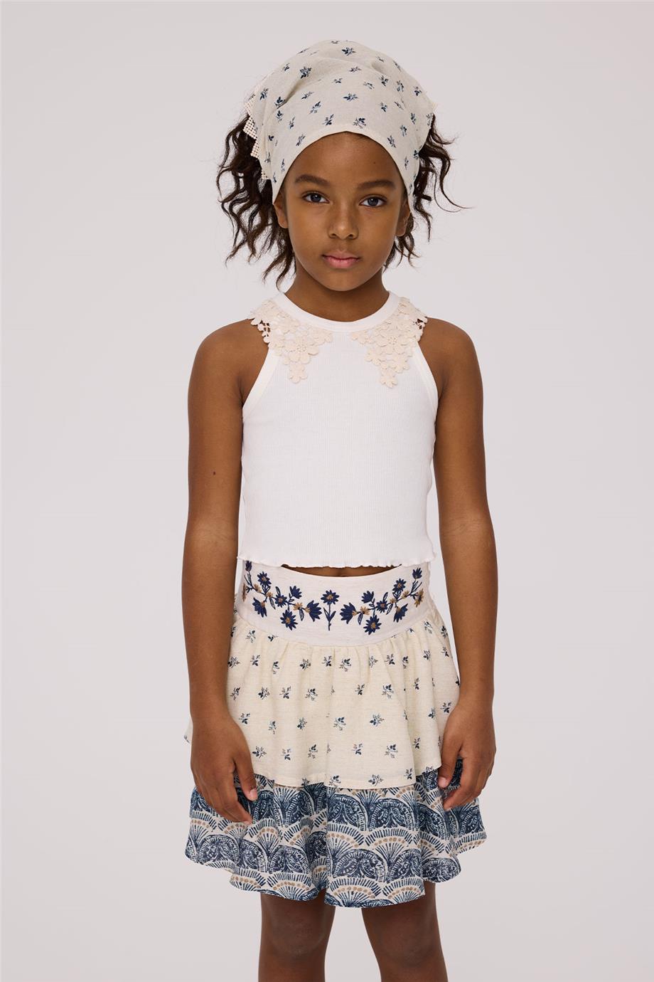 Tyess Kız Çocuk Ekru AtletTyess Kız Çocuk Ekru Atlet