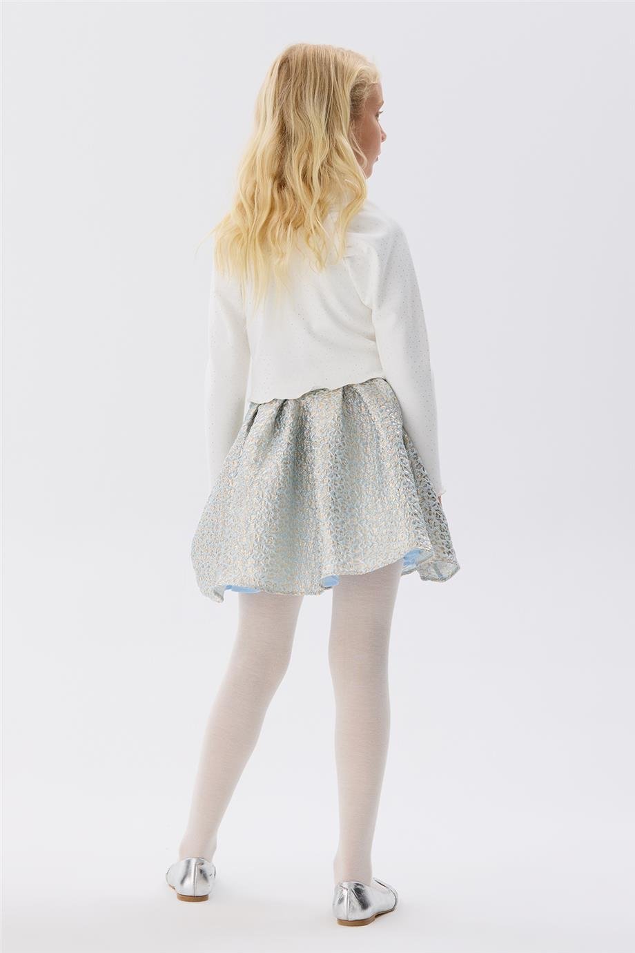 Tyess Kız Çocuk Ekru Bluz