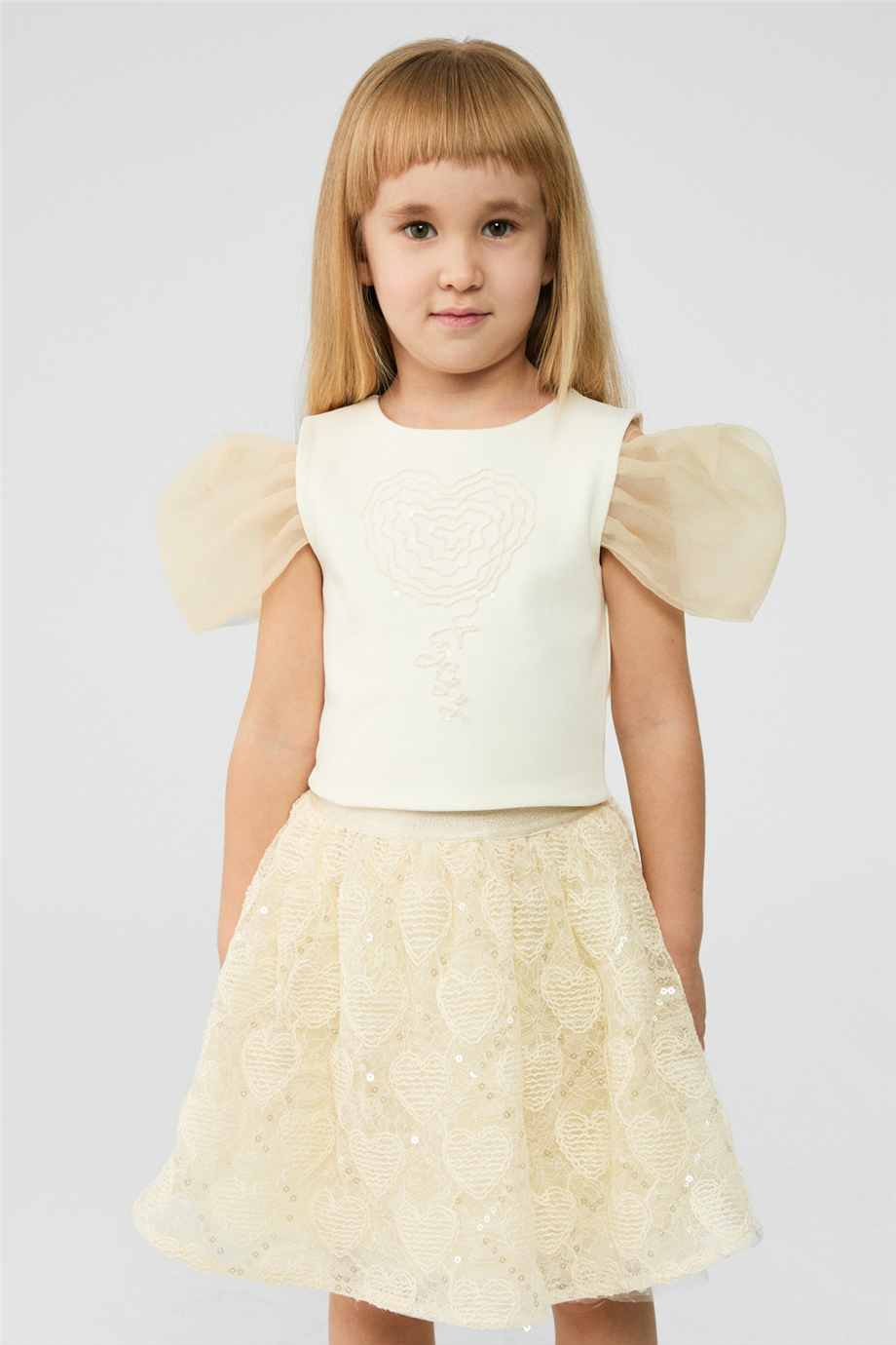 Tyess Girl Ecru BlouseTyess Girl Ecru Blouse
