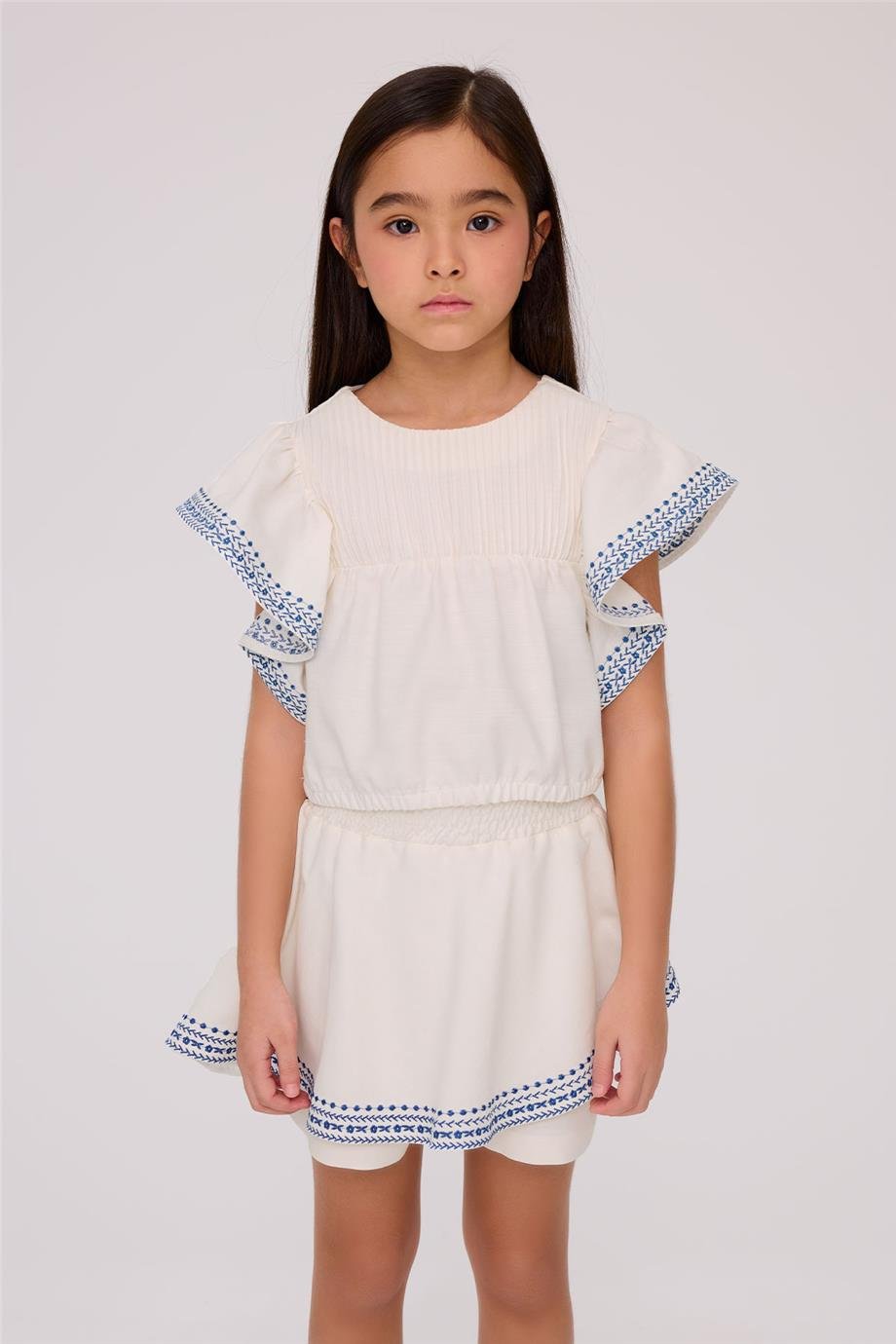 Tyess Girl Ecru BlouseTyess Girl Ecru Blouse