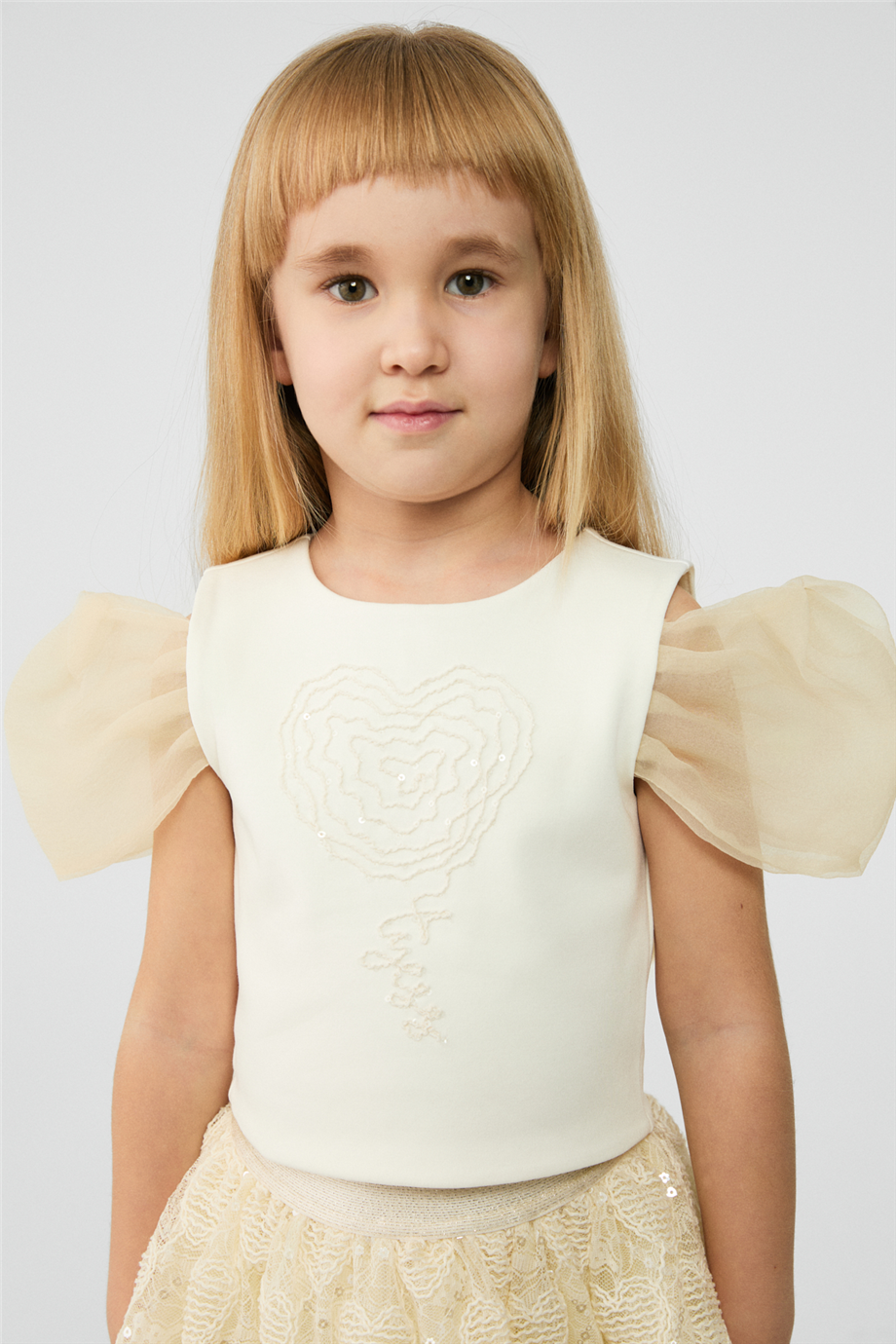 Tyess Girl Ecru BlouseTyess Girl Ecru Blouse