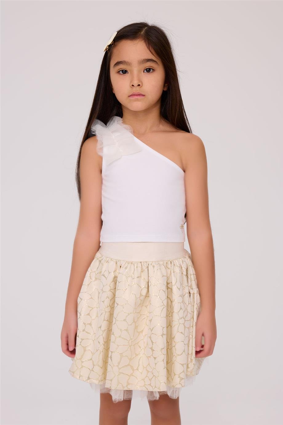 Tyess Kız Çocuk Ekru BluzTyess Kız Çocuk Ekru Bluz