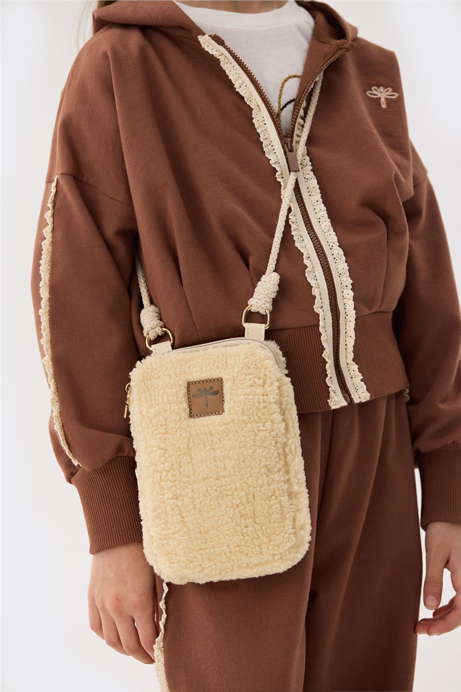 Tyess Kız Çocuk Ekru Çanta