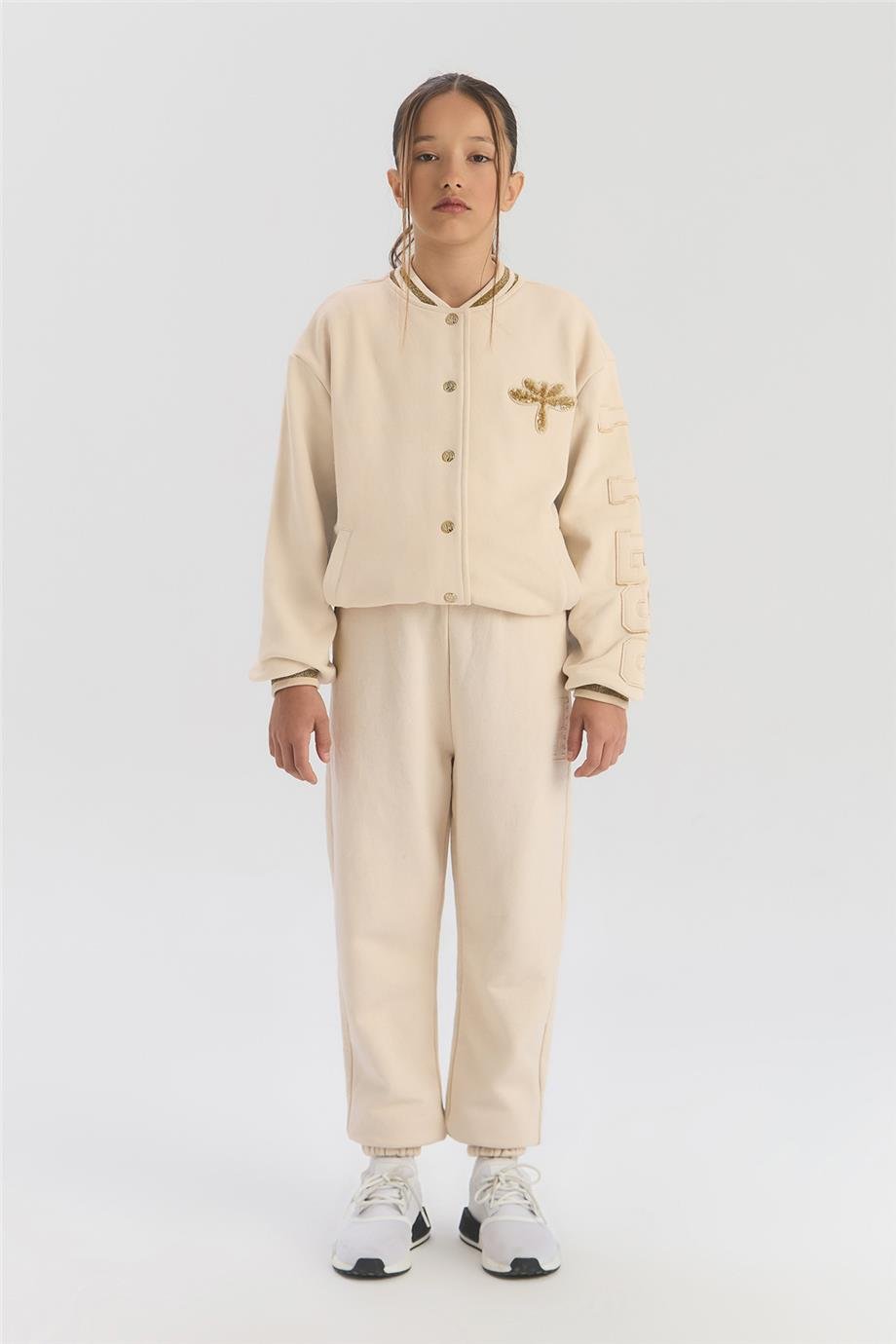 Tyess Kız Çocuk Ekru CeketTyess Kız Çocuk Ekru Ceket