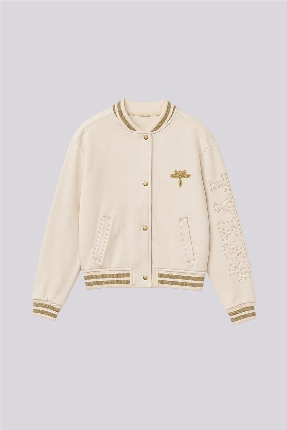 Tyess Kız Çocuk Ekru CeketTyess Kız Çocuk Ekru Ceket