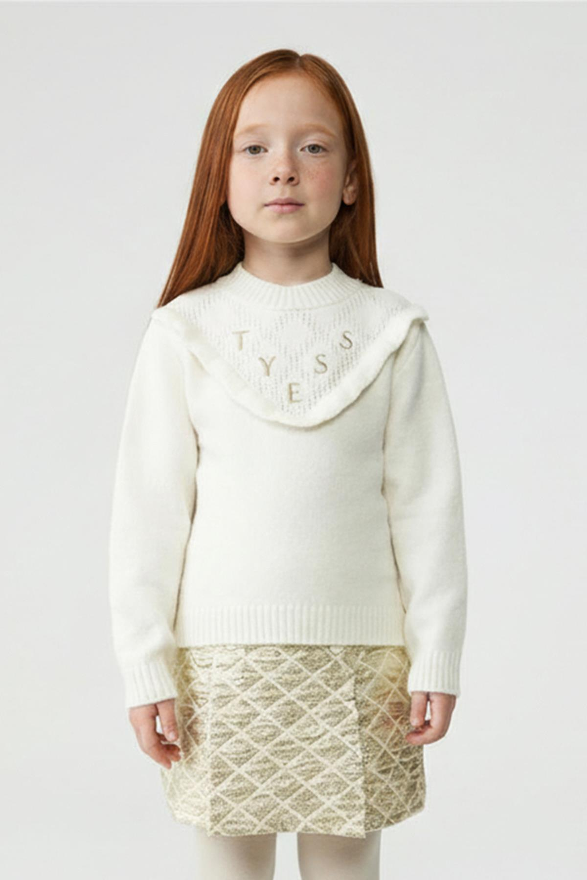 Tyess Girl Ecru SweaterTyess Girl Ecru Sweater