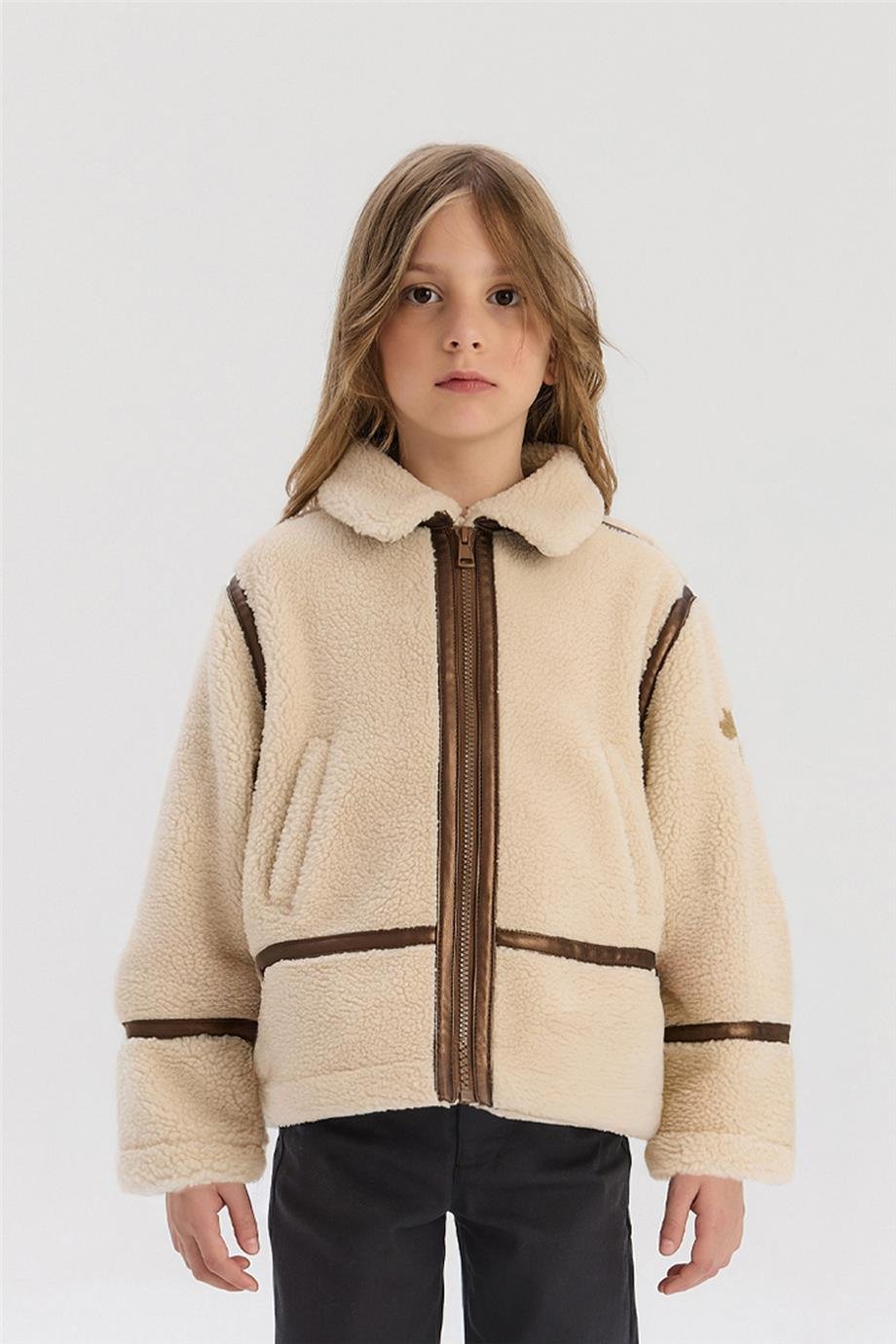 Tyess Kız Çocuk Ekru MontTyess Kız Çocuk Ekru Mont