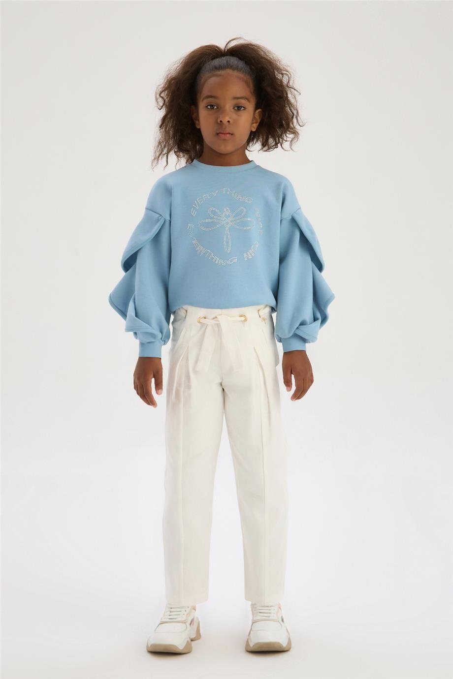 Tyess Kız Çocuk Ekru PantolonTyess Kız Çocuk Ekru Pantolon