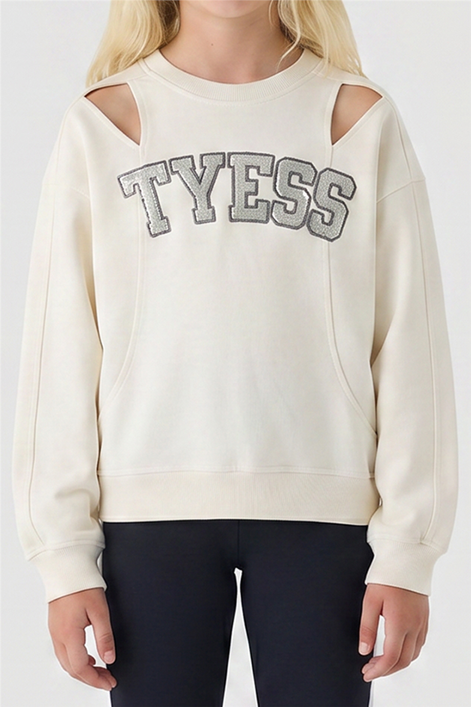 Tyess Kız Çocuk Ekru SweatshirtTyess Kız Çocuk Ekru Sweatshirt