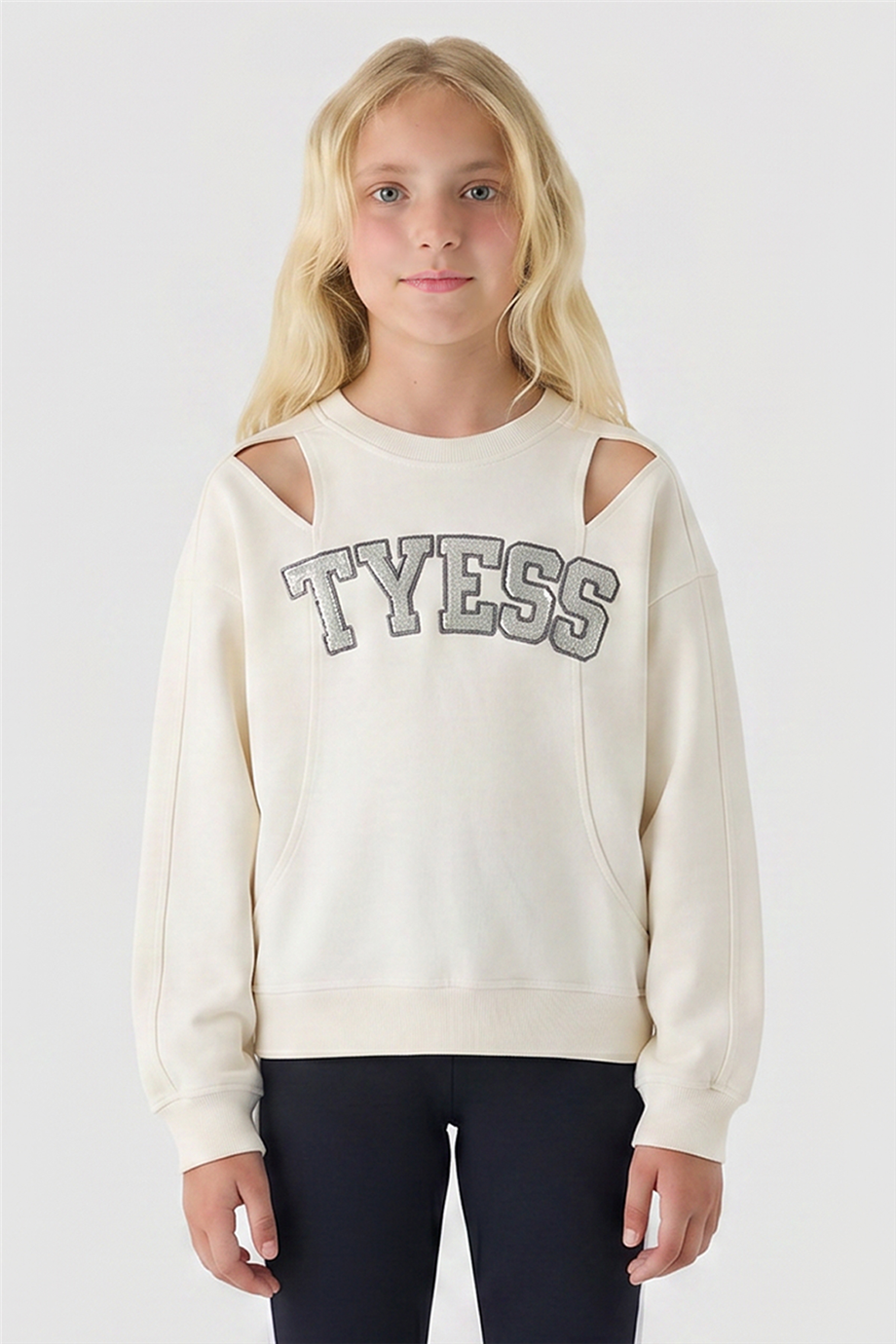 Tyess Kız Çocuk Ekru SweatshirtTyess Kız Çocuk Ekru Sweatshirt