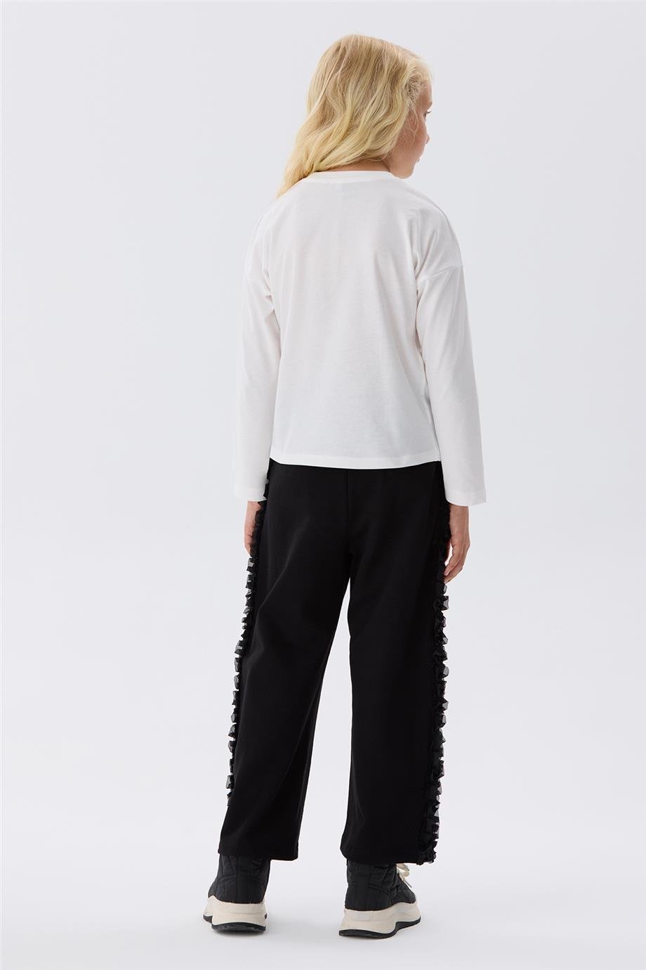 Tyess Kız Çocuk Ekru T-Shirt