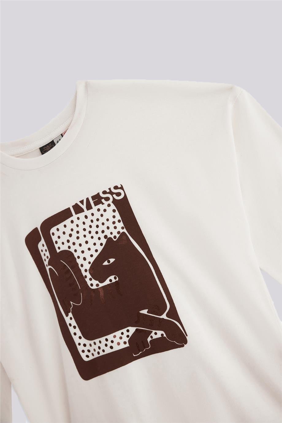 Tyess Kız Çocuk Ekru TişörtTyess Kız Çocuk Ekru Tişört