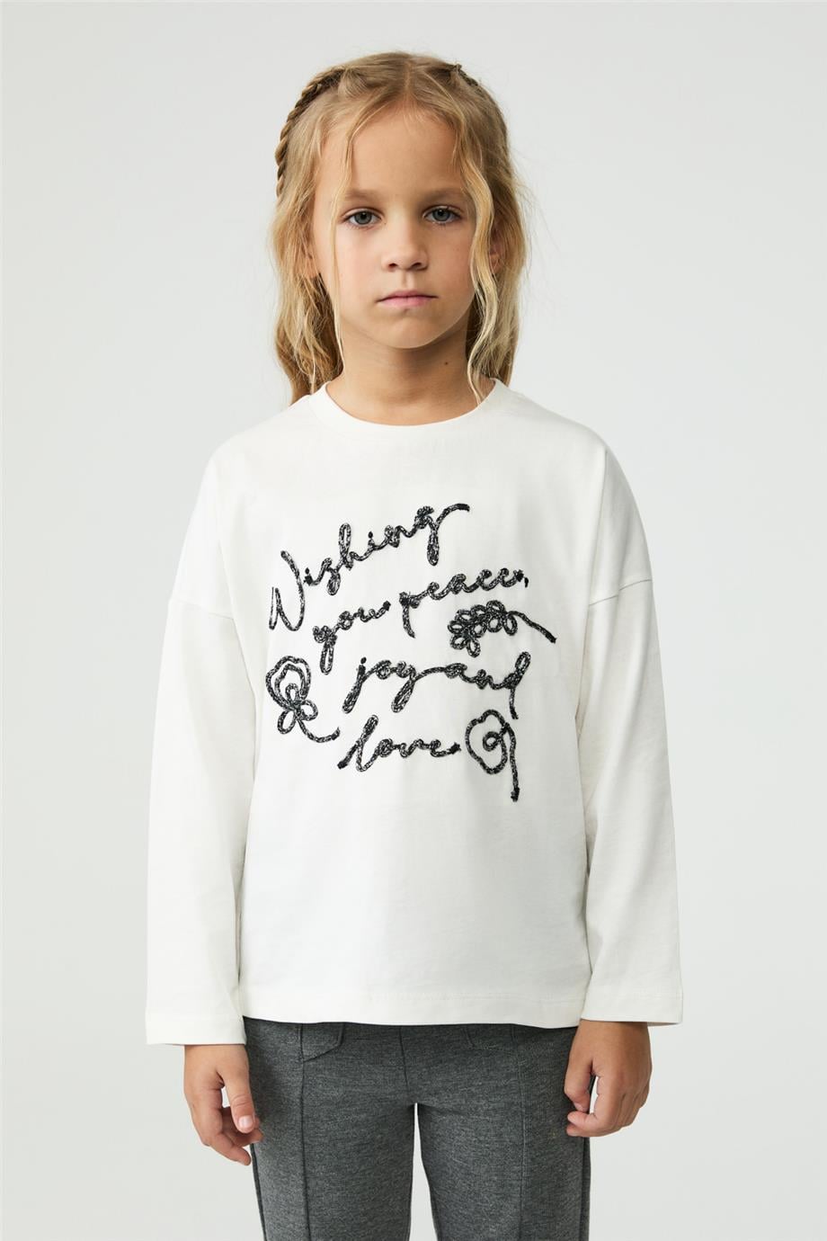 Tyess Girl Ecru TshirtTyess Girl Ecru Tshirt