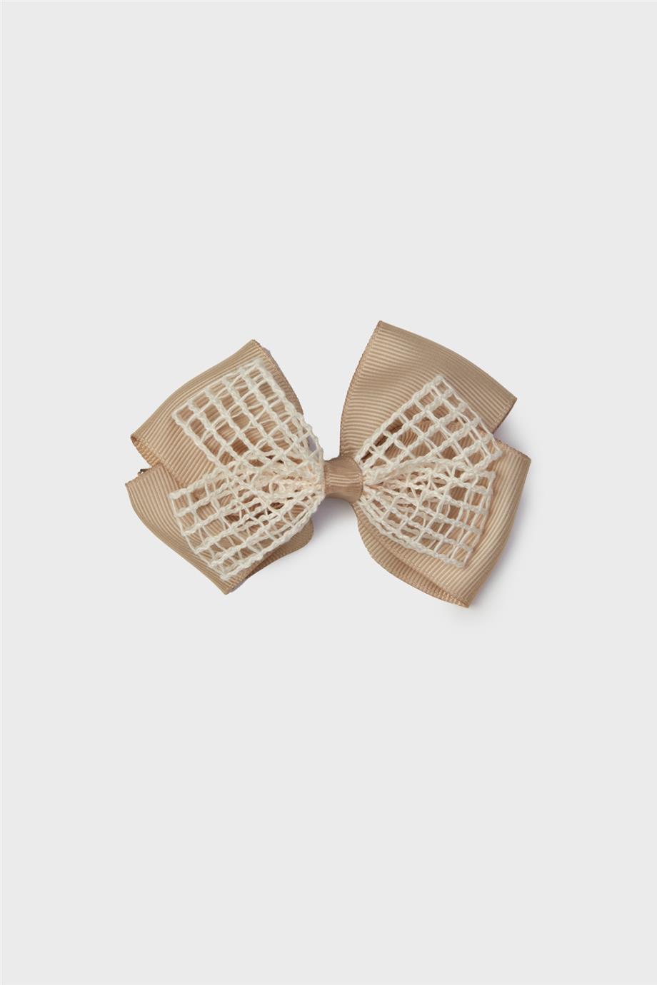 Tyess Kız Çocuk Ekru Toka