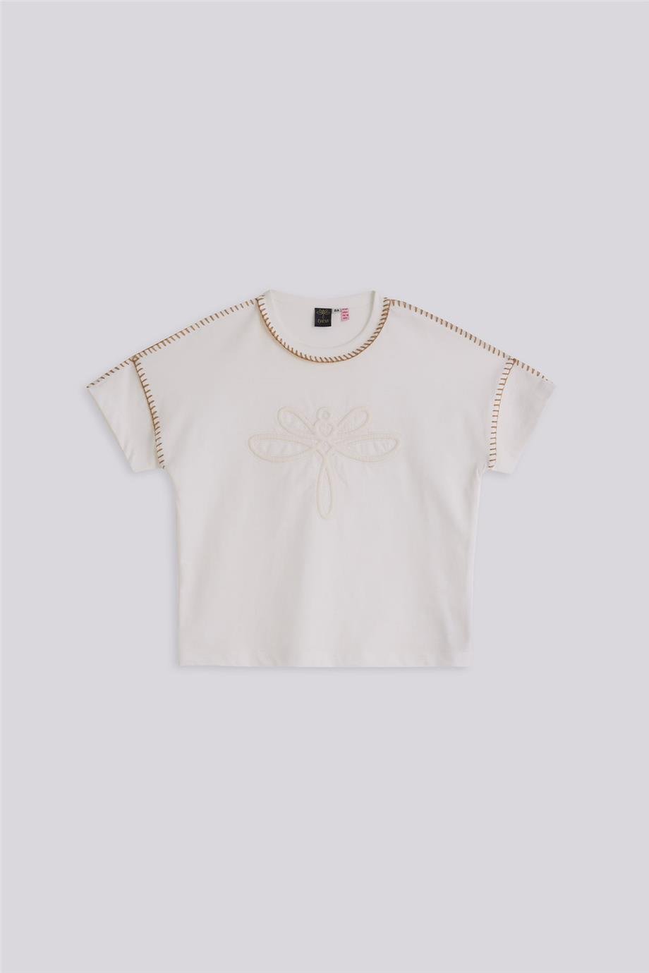 Tyess Kız Çocuk Ekru TshirtTyess Kız Çocuk Ekru Tshirt