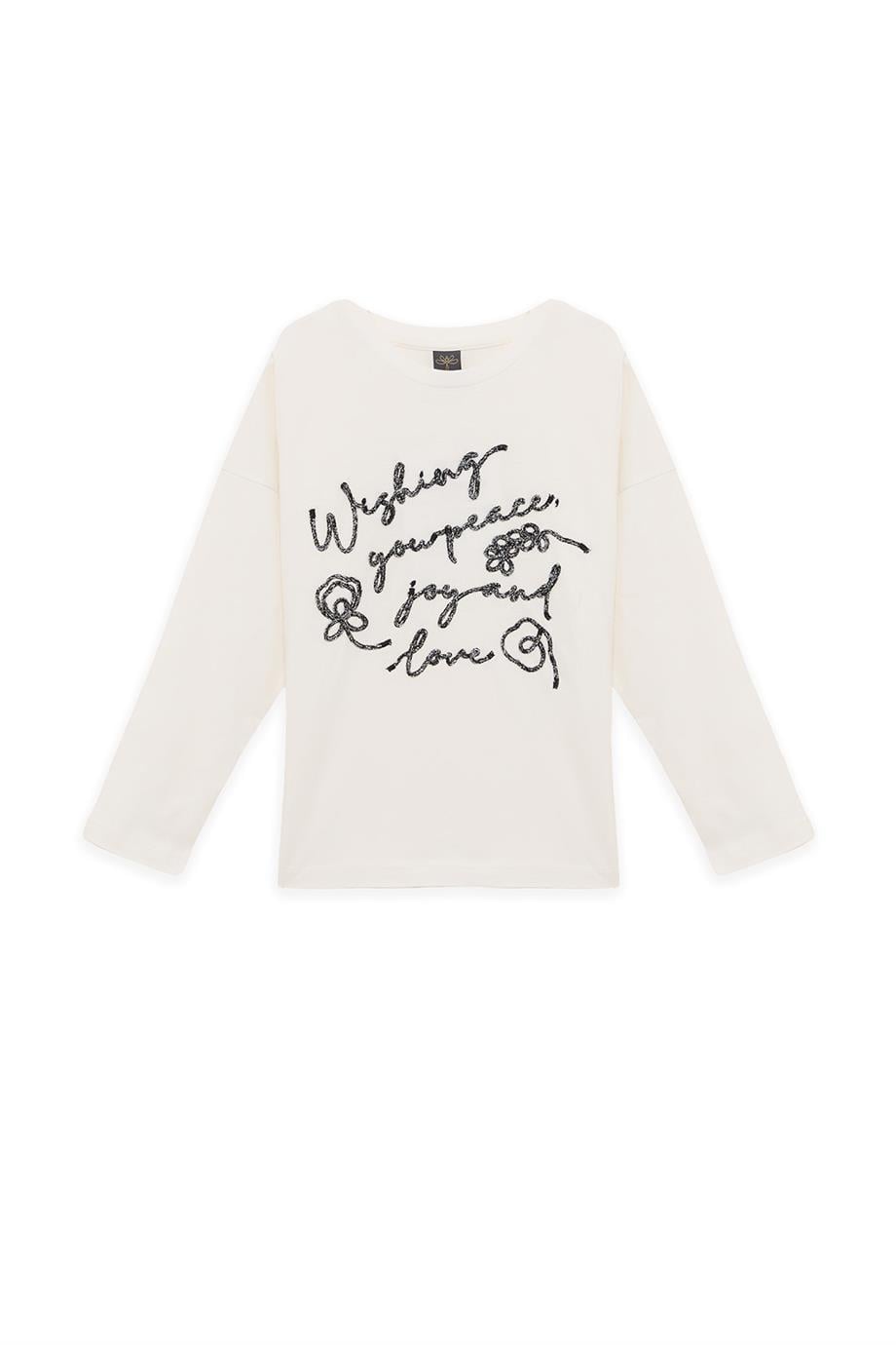 Tyess Girl Ecru TshirtTyess Girl Ecru Tshirt