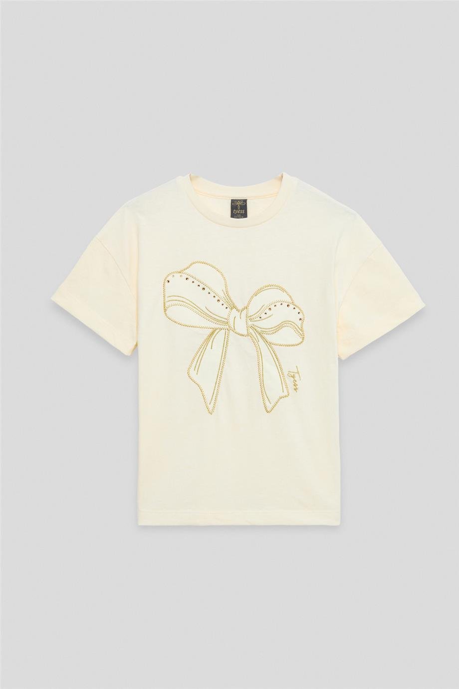 Tyess Girl Ecru TshirtTyess Girl Ecru Tshirt