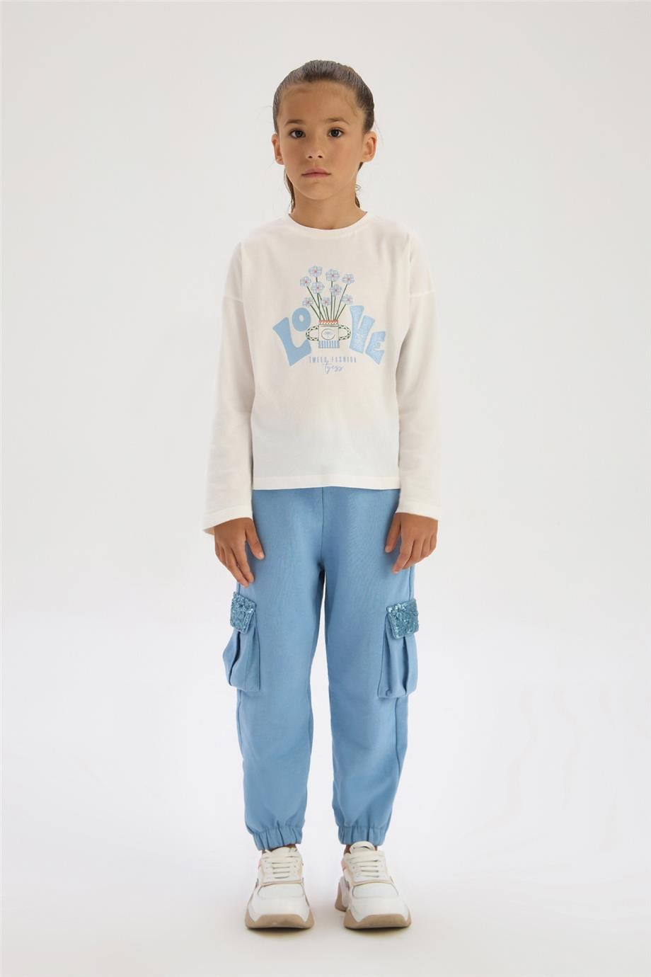 Tyess Kız Çocuk Ekru TshirtTyess Kız Çocuk Ekru Tshirt