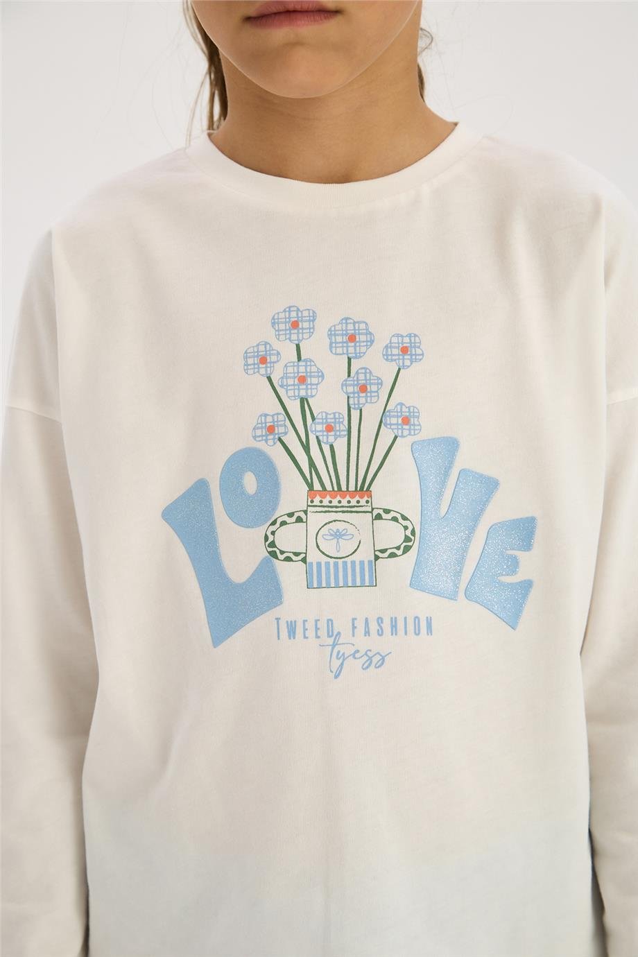 Tyess Kız Çocuk Ekru TshirtTyess Kız Çocuk Ekru Tshirt