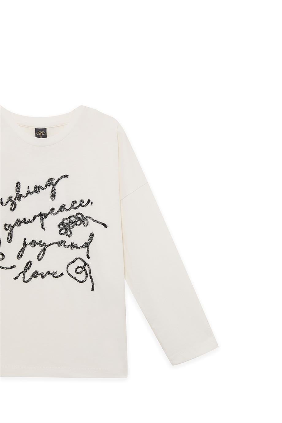 Tyess Girl Ecru TshirtTyess Girl Ecru Tshirt