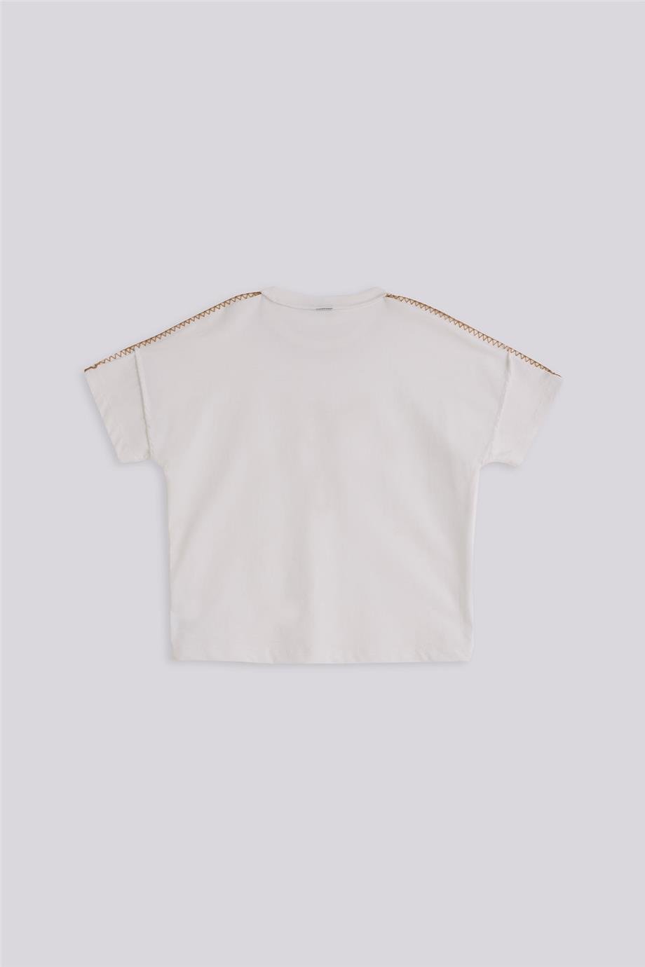 Tyess Kız Çocuk Ekru TshirtTyess Kız Çocuk Ekru Tshirt