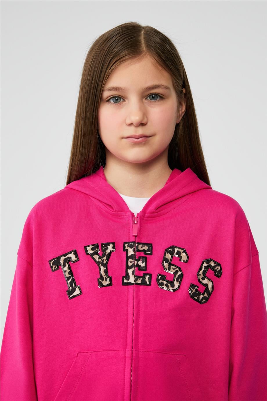 Tyess Girl Fusia Tracksuit TopTyess Girl Fusia Tracksuit Top