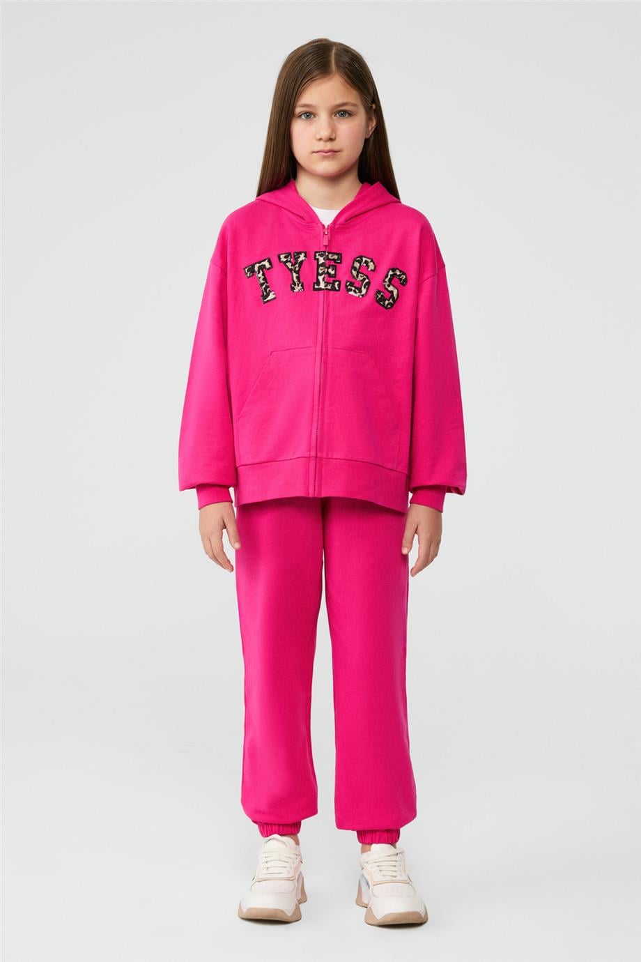 Tyess Girl Fusia Tracksuit TopTyess Girl Fusia Tracksuit Top