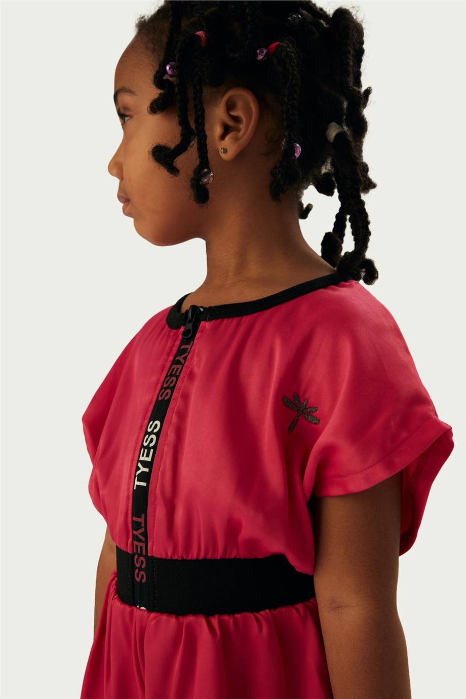 Tyess Kız Çocuk Fuşya Tulum