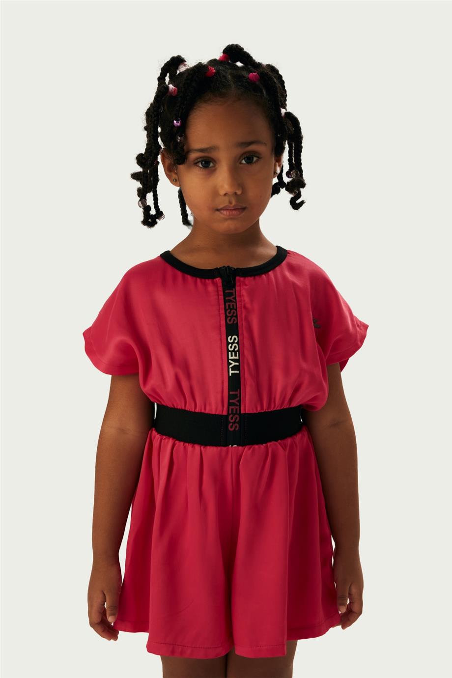 Tyess Kız Çocuk Fuşya Tulum