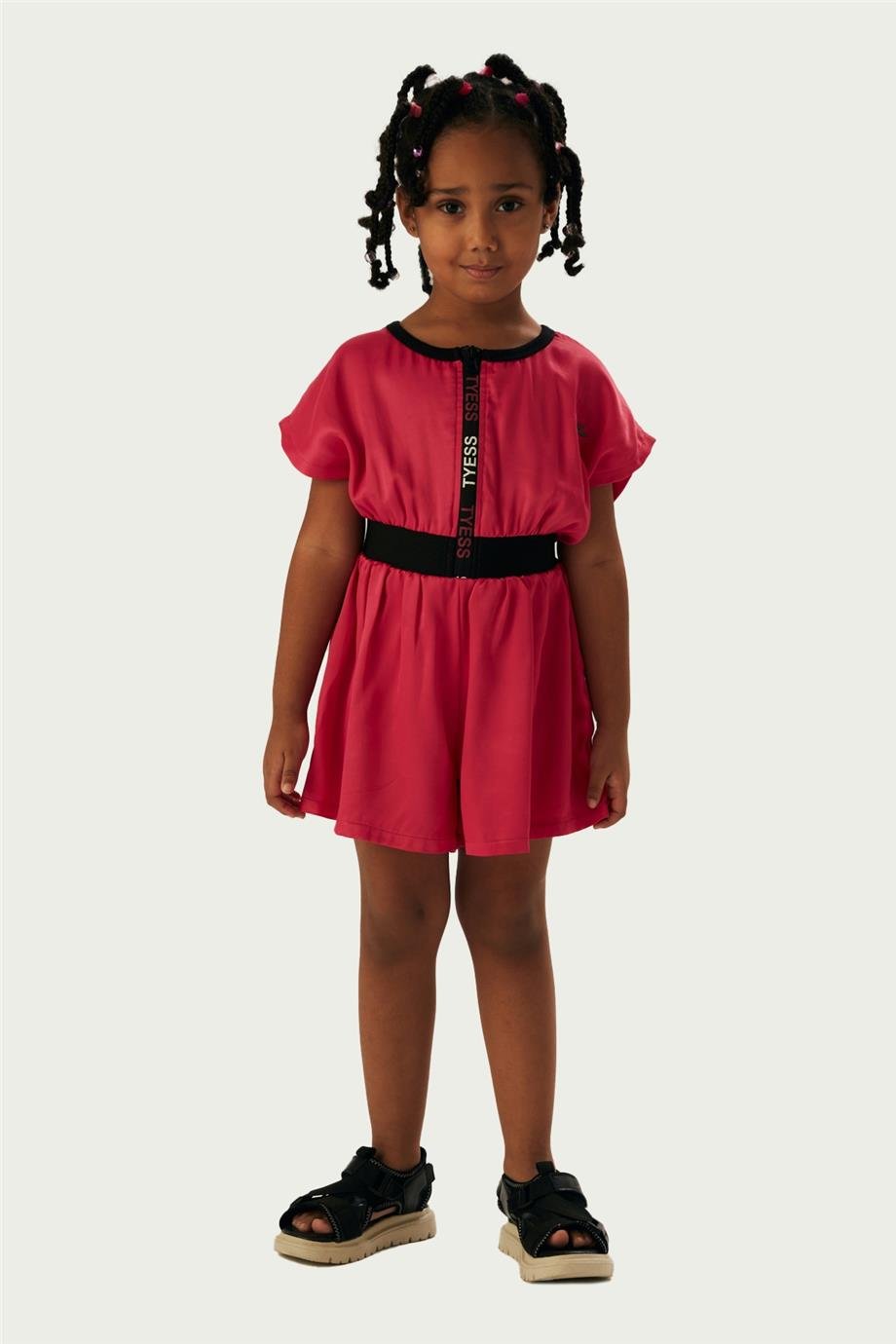 Tyess Kız Çocuk Fuşya Tulum