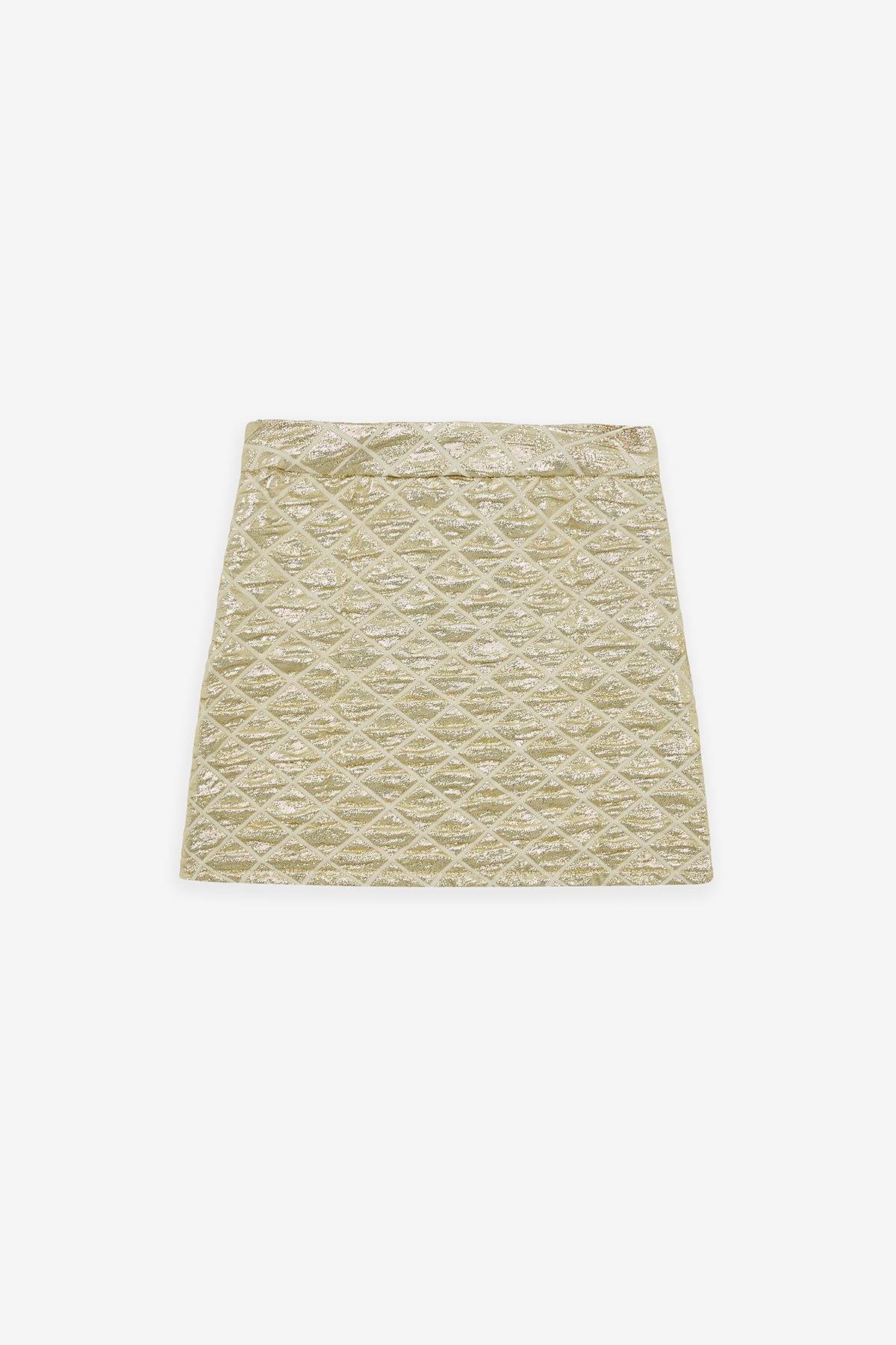 Tyess Girl Gold SkirtTyess Girl Gold Skirt