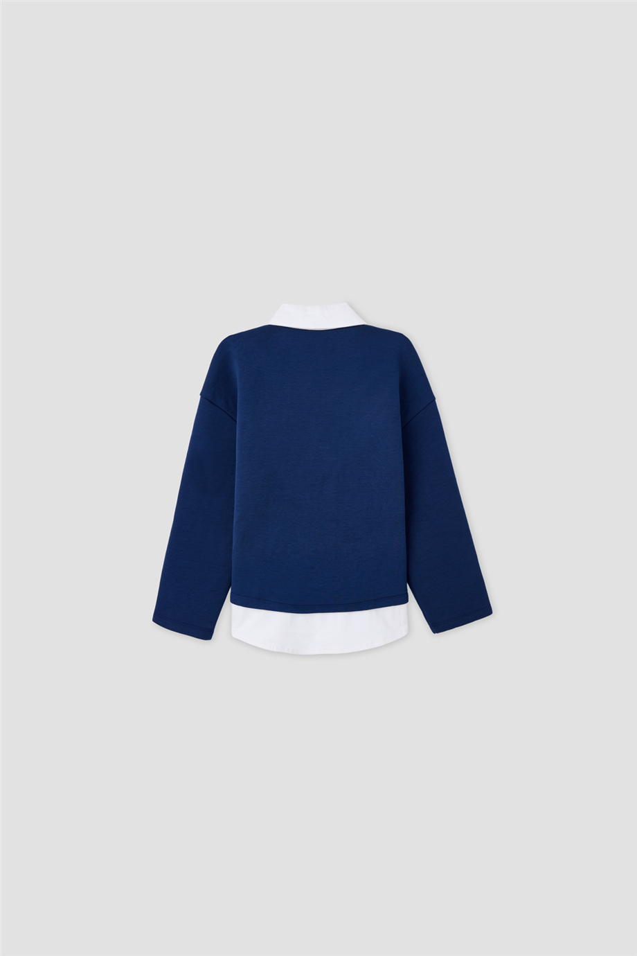 Tyess Kız Çocuk Gömlek Yaka Oversize SweatshirtTyess Kız Çocuk Gömlek Yaka Oversize Sweatshirt