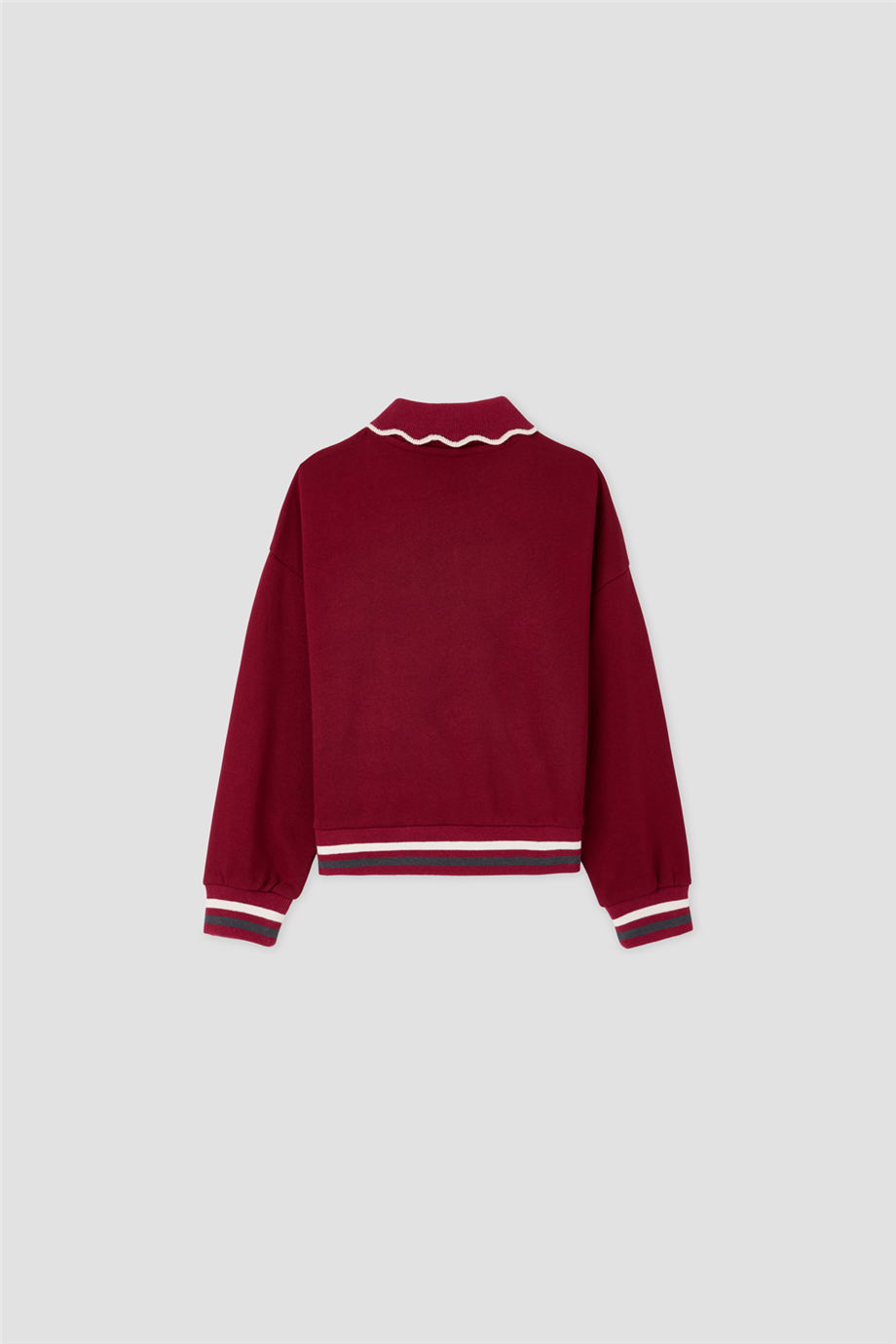 Tyess Kız Çocuk Gömlek Yaka Oversize SweatshirtTyess Kız Çocuk Gömlek Yaka Oversize Sweatshirt