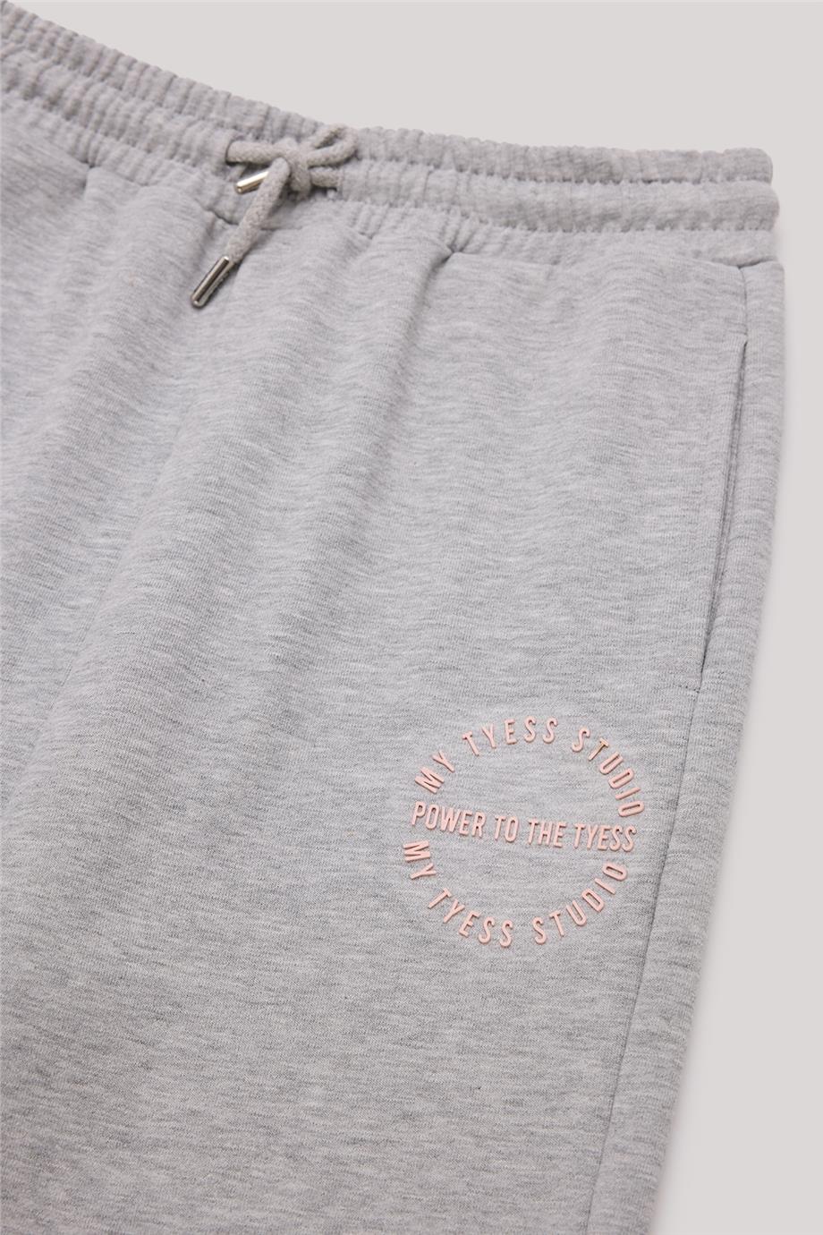 Tyess Kız Çocuk Gri Eşofman Altı