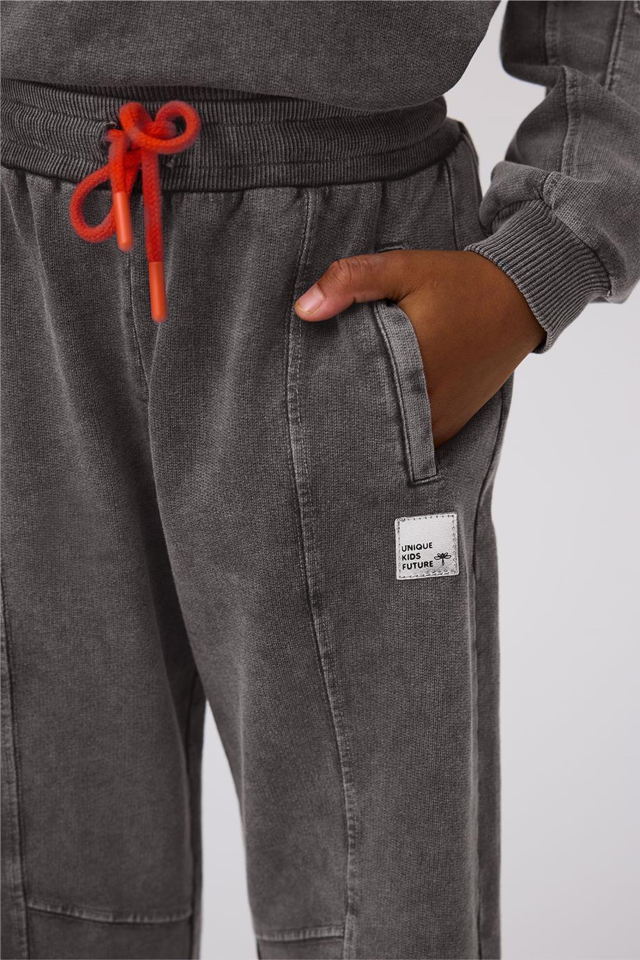 Tyess Kız Çocuk Gri Melanj Eşofman AltıTyess Kız Çocuk Gri Melanj Eşofman Altı