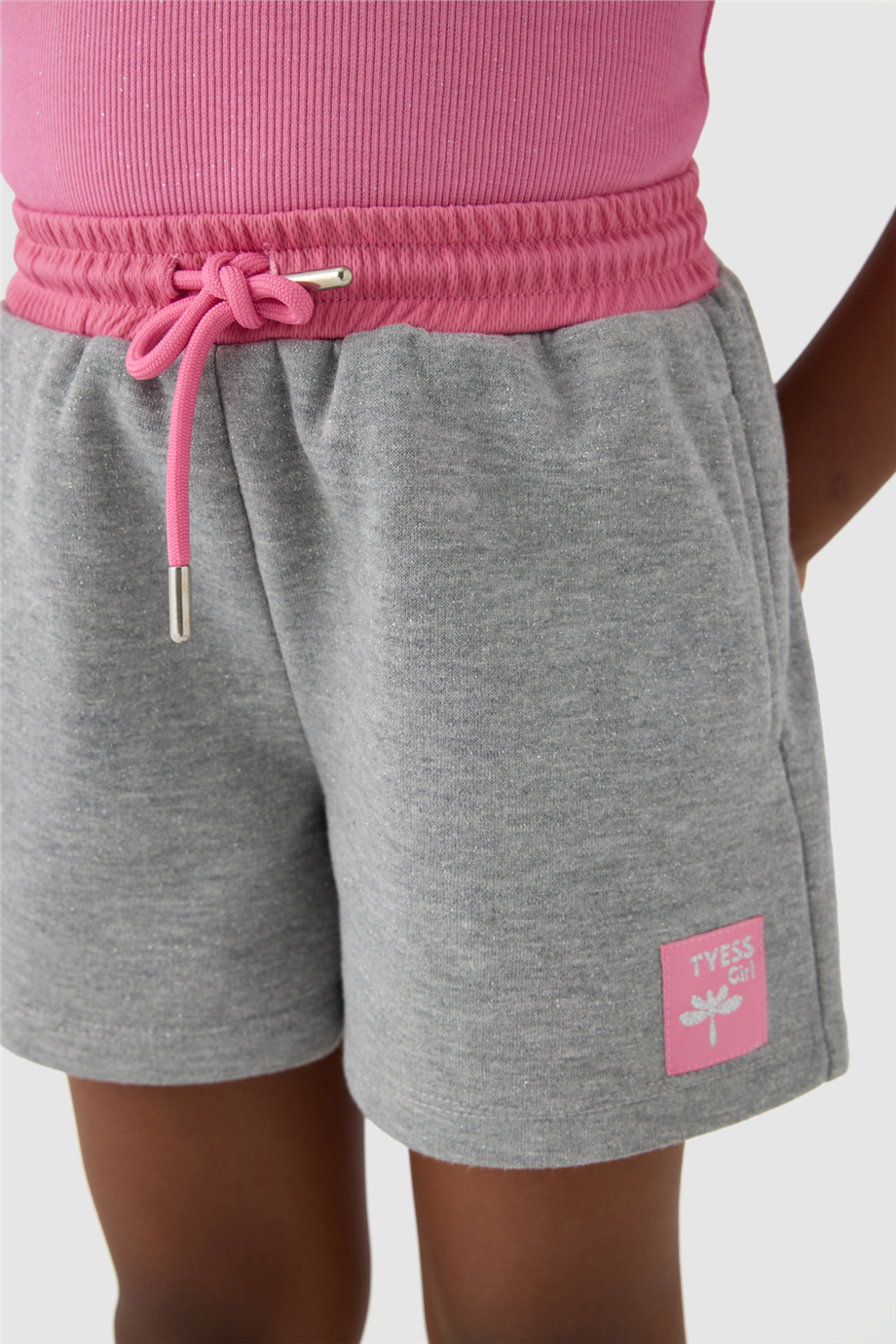 Tyess Girl Grey ShortsTyess Girl Grey Shorts