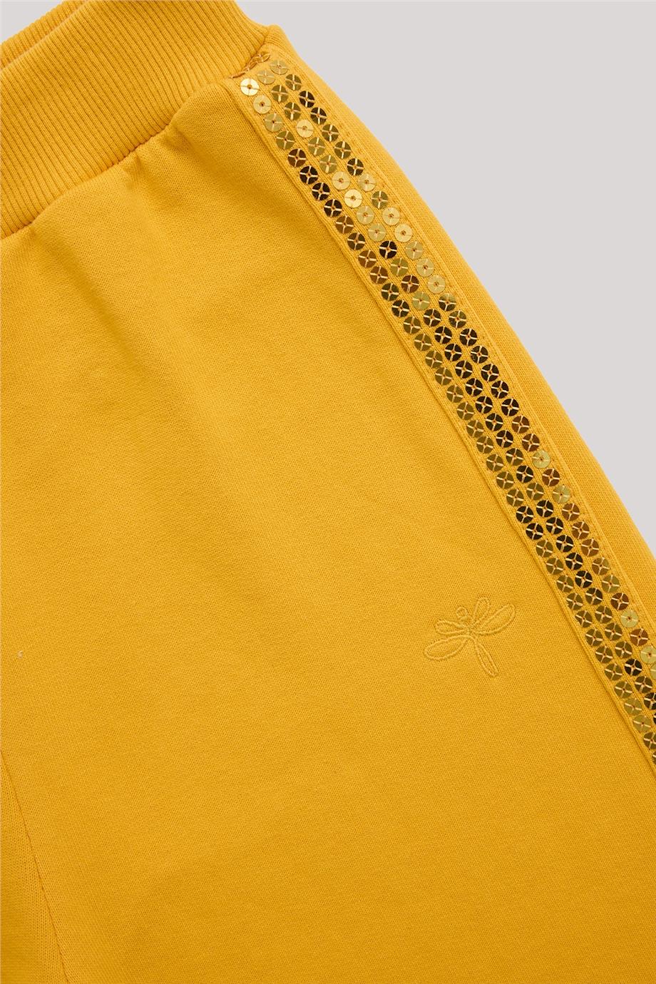 Tyess Kız Çocuk Hardal Eşofman Altı