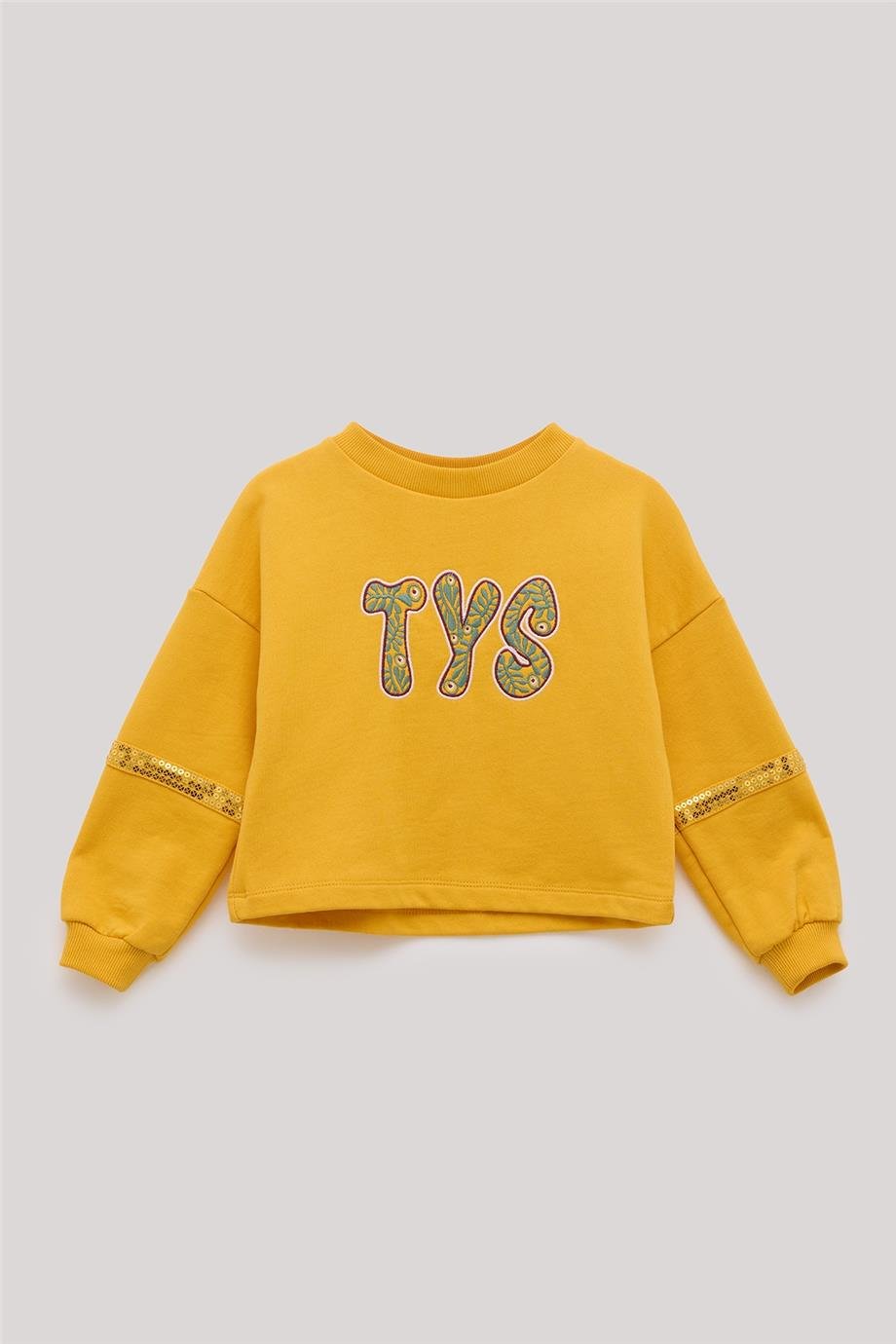 Tyess Kız Çocuk Hardal Sweatshirt