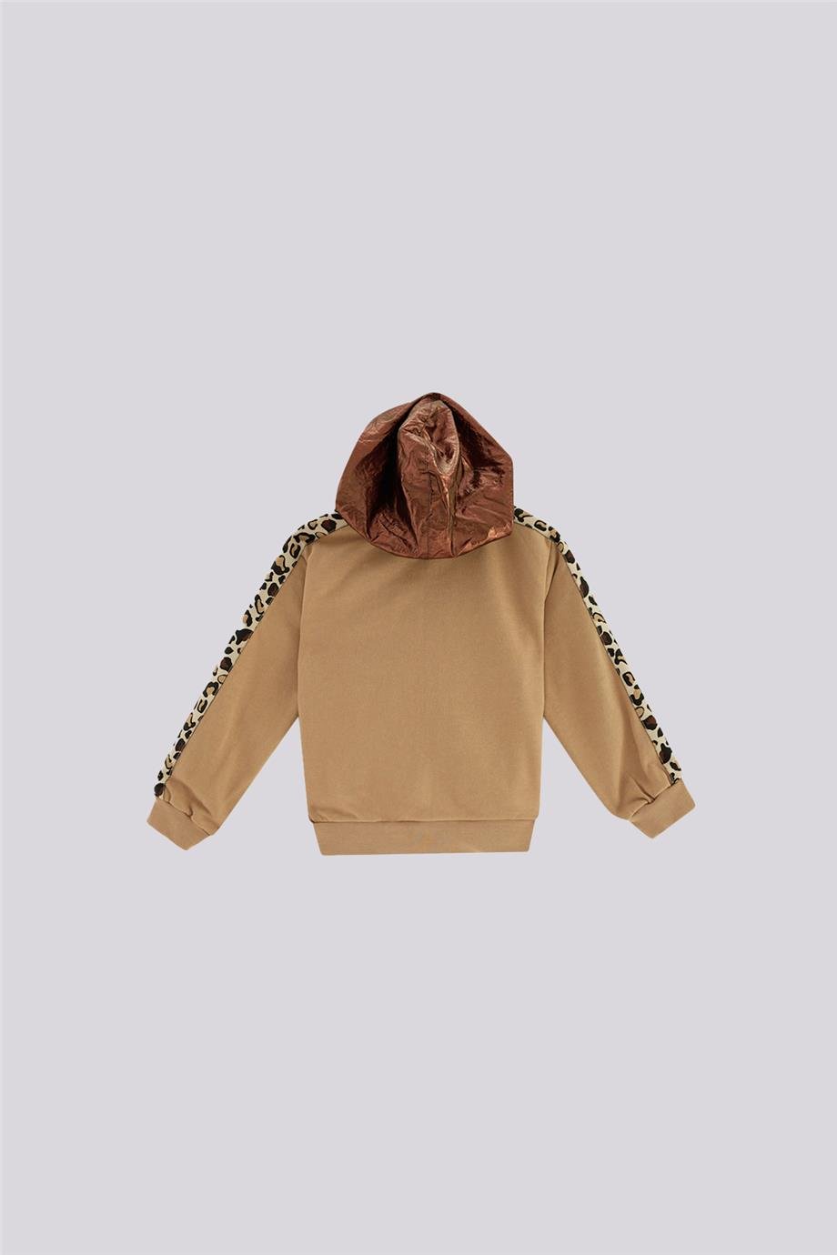 Tyess Kız Çocuk Kahve Eşofman ÜstüTyess Kız Çocuk Kahve Eşofman Üstü