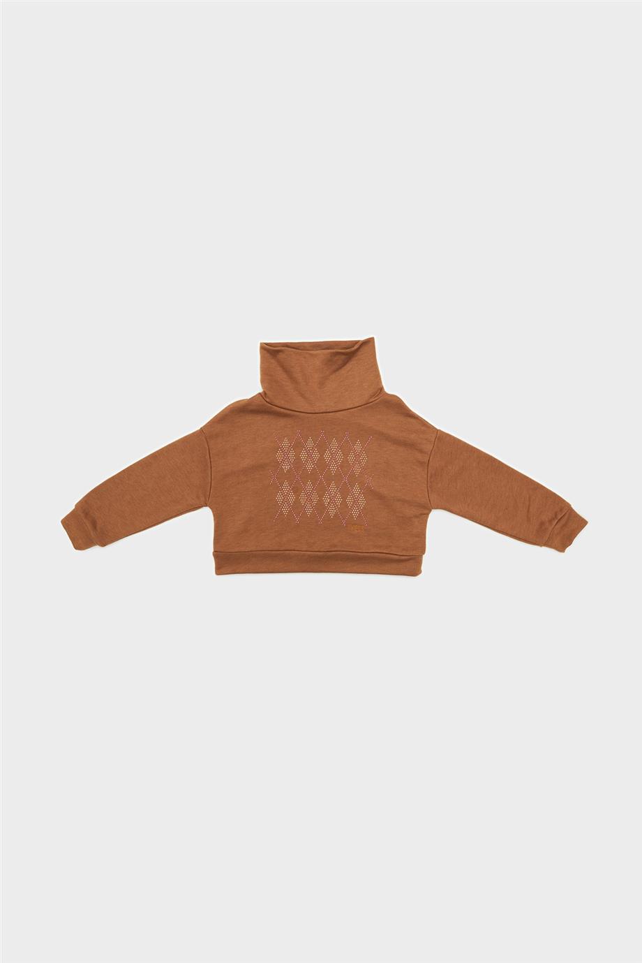 Tyess Kız Çocuk Kamel Sweatshirt