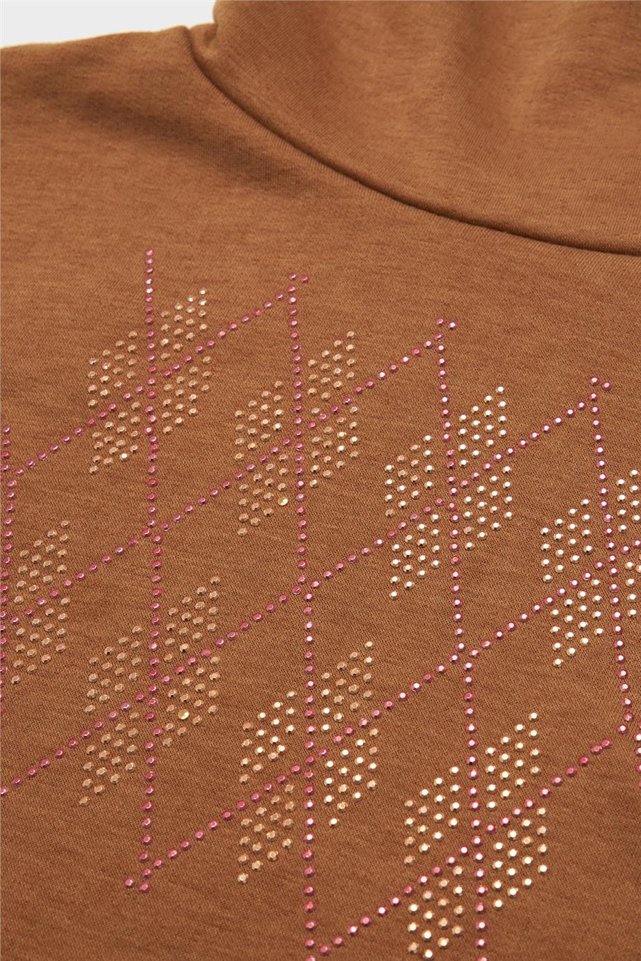 Tyess Kız Çocuk Kamel Sweatshirt
