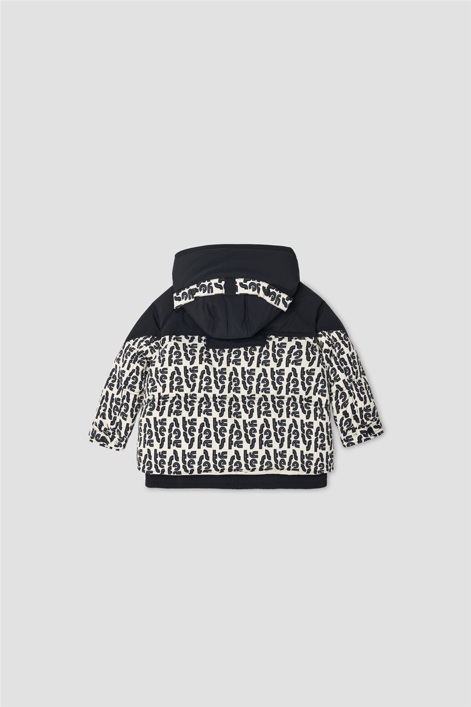 Tyess Kız Çocuk Kapüşonlu Oversize Desenli MontTyess Kız Çocuk Kapüşonlu Oversize Desenli Mont