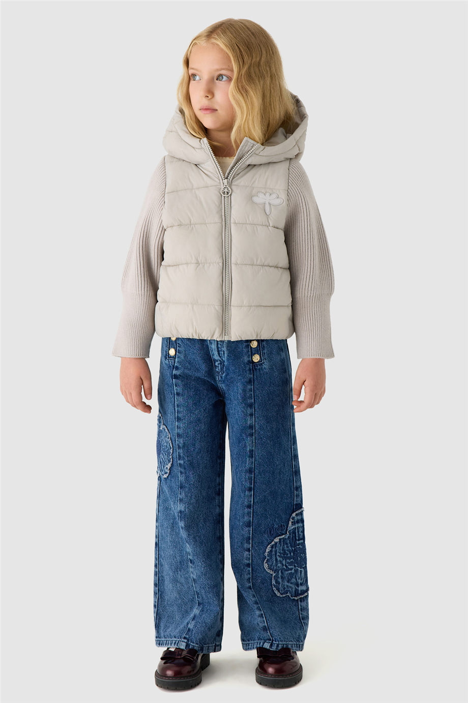 Tyess Kız Çocuk Kapüşonlu Oversize MontTyess Kız Çocuk Kapüşonlu Oversize Mont