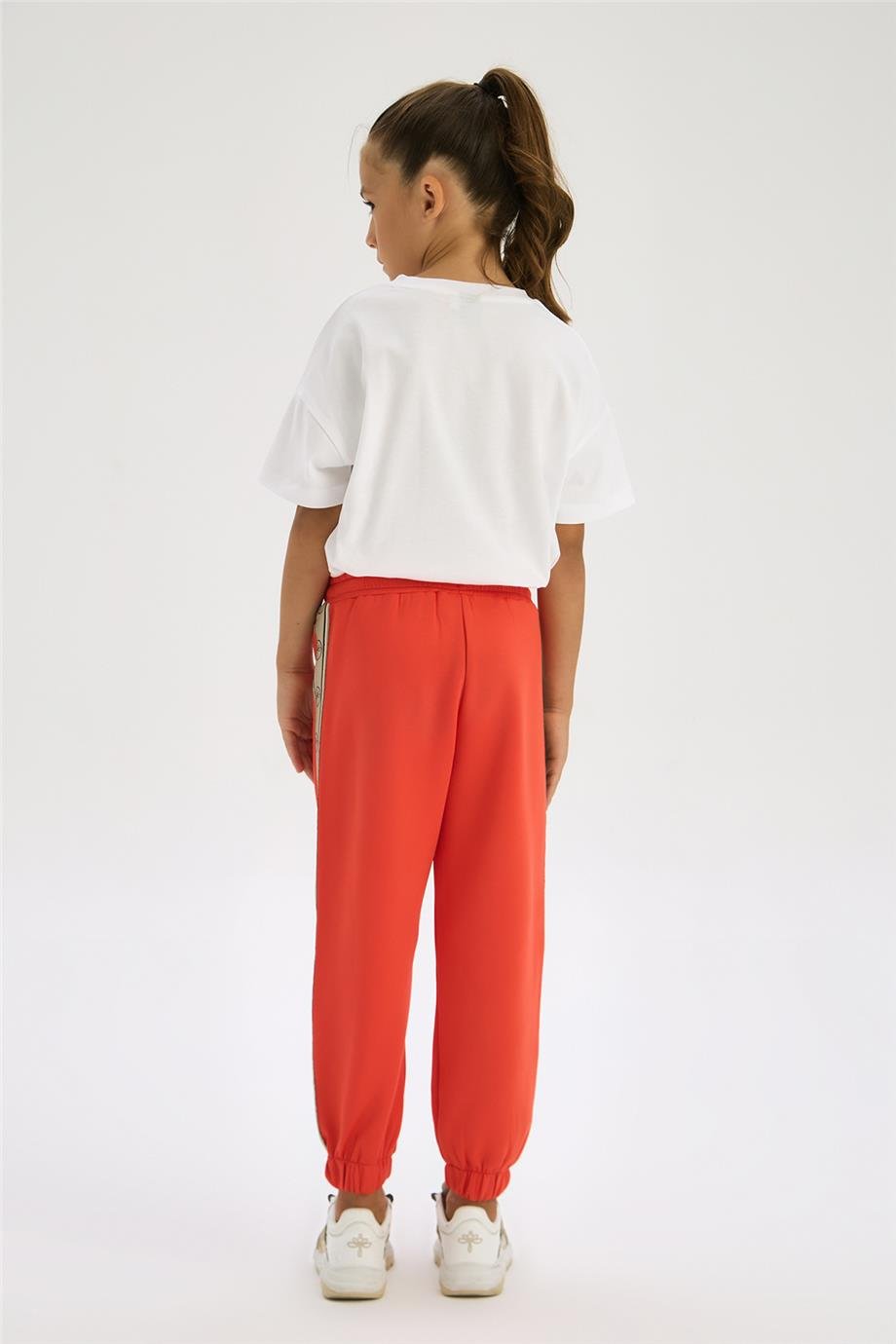 Tyess Kız Çocuk Kırmızı Eşofman AltıTyess Kız Çocuk Kırmızı Eşofman Altı