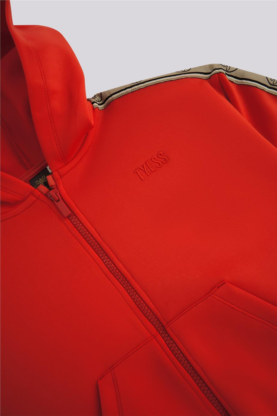 Tyess Kız Çocuk Kırmızı Eşofman ÜstüTyess Kız Çocuk Kırmızı Eşofman Üstü