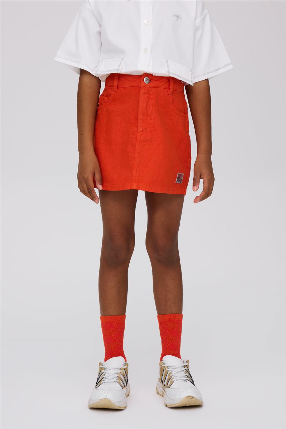 Tyess Kız Çocuk Kırmızı EtekTyess Kız Çocuk Kırmızı Etek